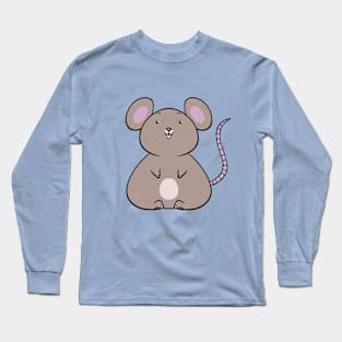 Cute Mouse Graphic Long Sleeve T-Shirt